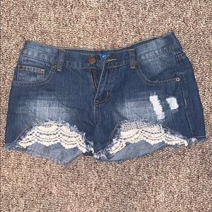 Jean Crochet Shorts💙